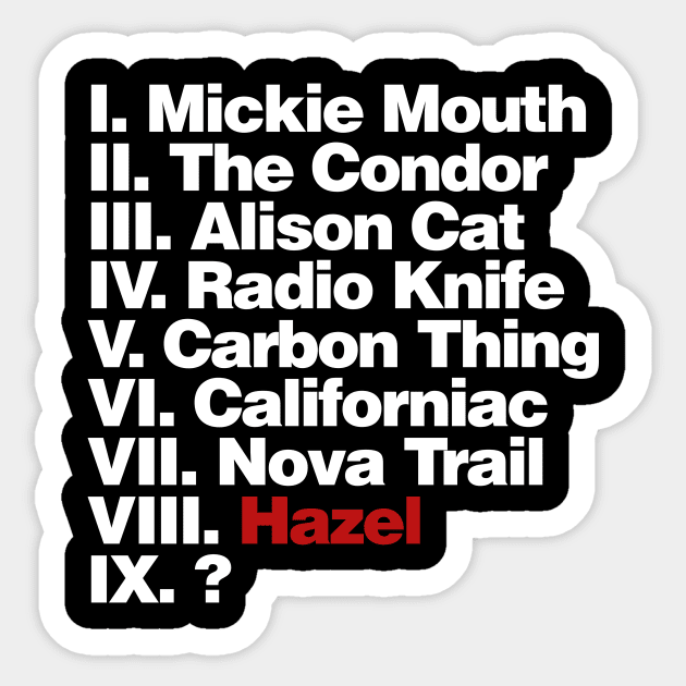 The Circle (Red Hazel White letters) Sticker by Public Radio Alliance